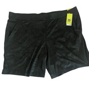 All in Motion Men’s Black Athletic Shorts Performance Design
